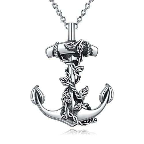 Anker Kette für Damen Sterling Silber Anker Schmuck Segel Kette Geschenke für Damen