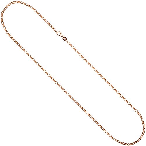 2,4mm Ankerkette Kette Halskette Halsschmuck 925 Silber Rotgold vergoldet 80cm